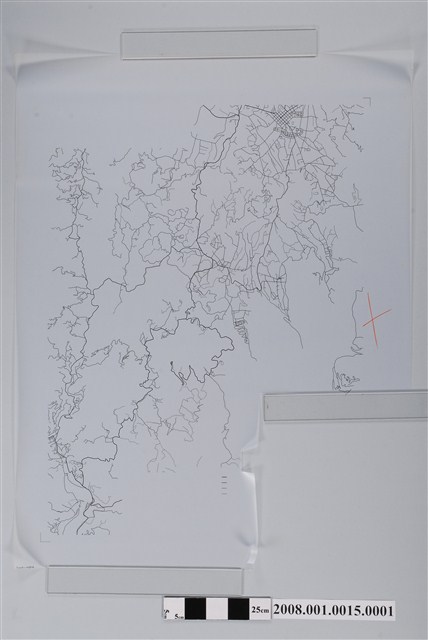 〈南投縣魚池鄉行政區域圖〉製版膠片道路 (共2張)