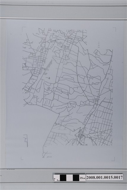 〈臺中縣沙鹿鎮行政區域圖〉製版膠片道路 (共2張)
