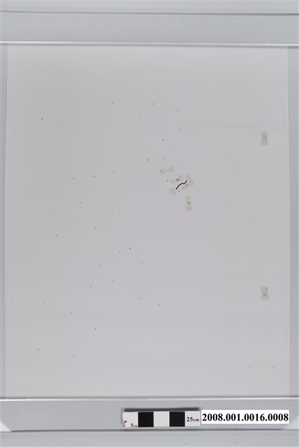 〈中華民國全圖〉右半部製版膠片兩韓分界線 (共2張)