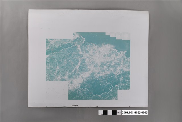 〈基隆市行政區域圖〉印刷PS版藍版 (共2張)