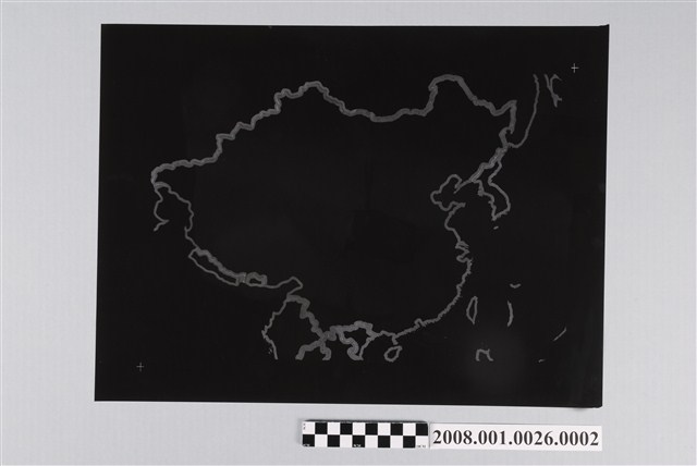 中華民國地圖製版陰片國界 (共2張)