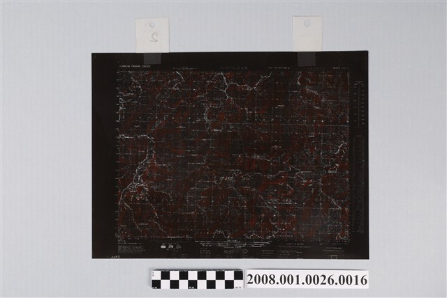 五指山地形圖製版陰片地形暈渲 (共2張)