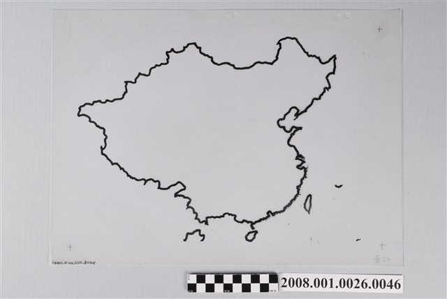 中華民國地圖製版膠片影線2 (共2張)