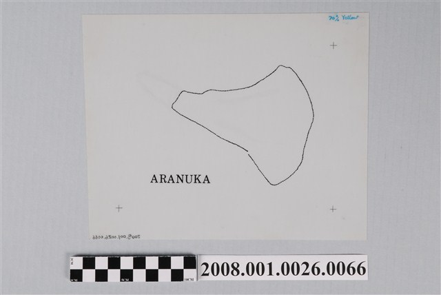 〈阿拉努卡環礁〉清繪膠片淺灘界 (共2張)