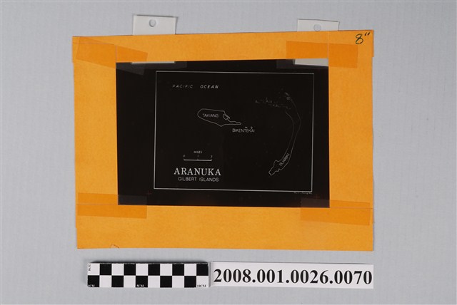 〈阿拉努卡環礁〉製版陰片文字 (共2張)