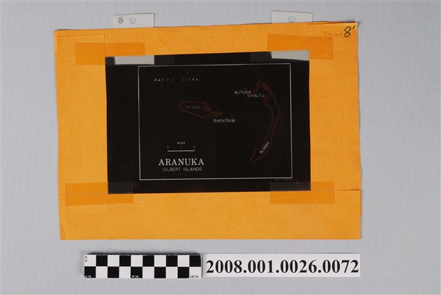 〈阿拉努卡環礁〉製版陰片文字 (共2張)