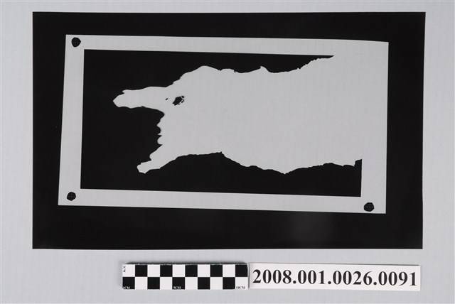 〈手繪墾丁鳥瞰圖〉製版陰片陸地 (共2張)