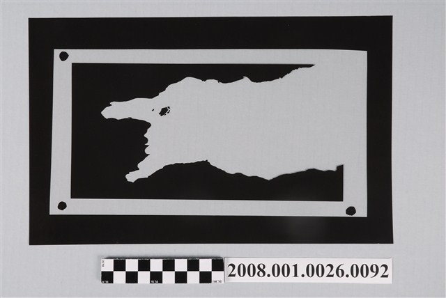 〈手繪墾丁鳥瞰圖〉製版陰片陸地 (共2張)