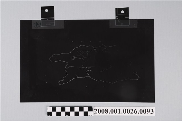 〈手繪墾丁鳥瞰圖〉製版陰片水文 (共2張)