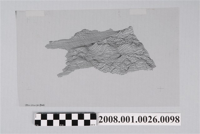 〈手繪墾丁鳥瞰圖〉製版陽片漁網圖 (共2張)