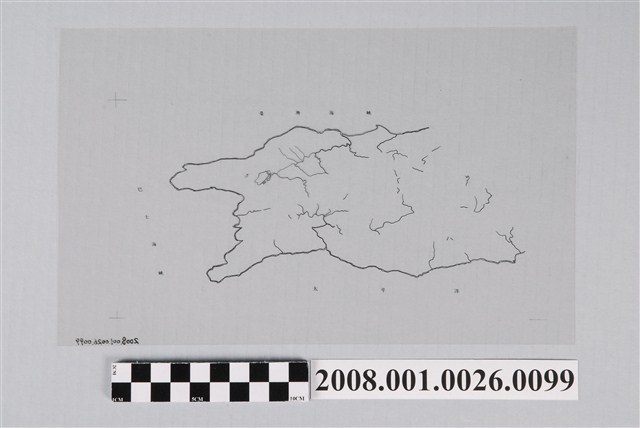 〈手繪墾丁鳥瞰圖〉製版陽片水文 (共2張)