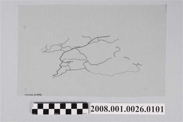 〈手繪墾丁鳥瞰圖〉製版陽片道路 (共2張)