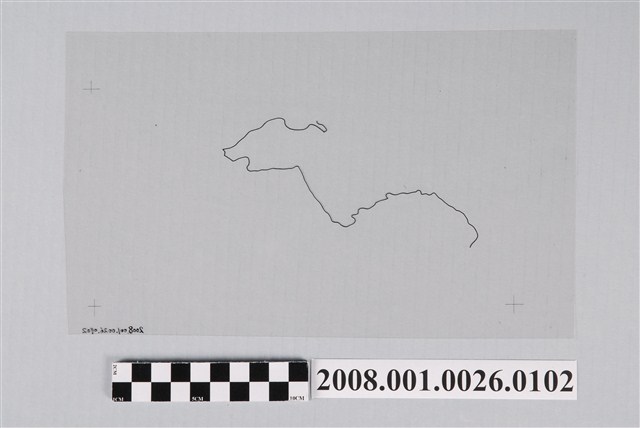 〈手繪墾丁鳥瞰圖〉製版陽片國家公園界 (共2張)