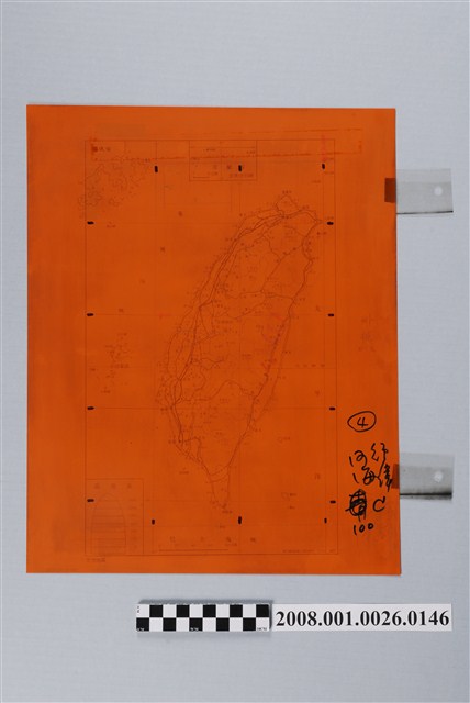 〈臺灣地區〉製版膠片河海經緯 (共2張)