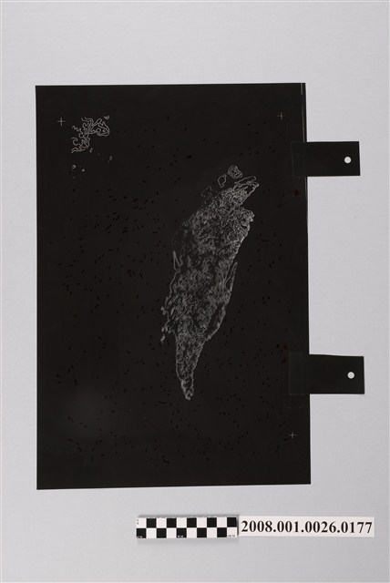 〈臺灣地區〉製版陰片等高線 (共2張)