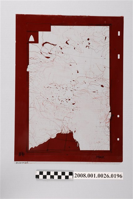 西部地方地圖製版遮光片 (共2張)