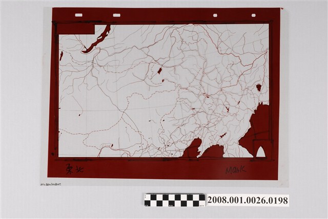 東北地方地圖製版遮光片 (共2張)