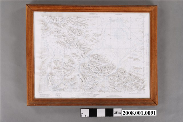 美國陸軍製圖局〈Nabesna立體地形圖〉 (共4張)