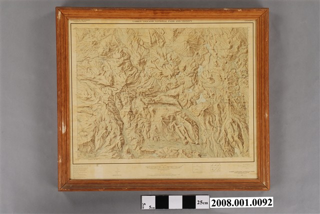 美國地質調查局〈拉森火山國家公園地形圖〉 (共4張)