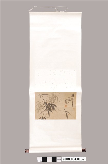 謝琯樵繪直式掛軸墨竹畫作 (共2張)