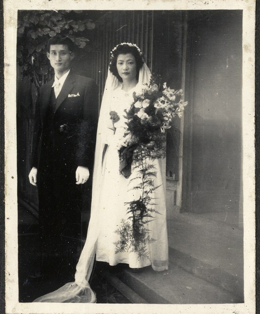 陸季盈大妹陸淑鈞妹婿楊振成結婚照 (共2張)