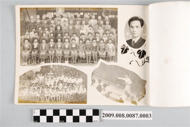 文昌國民學校導師大頭照 畢業班級團體照 課堂照片 (共2張)