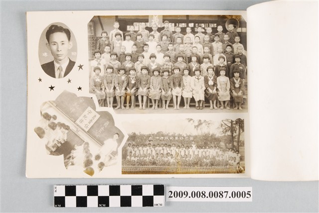 文昌國民學校導師大頭照 畢業班級團體照 課堂照片 (共2張)