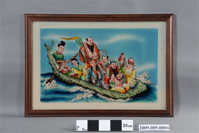 八仙過海玻璃畫神明彩 (共3張)