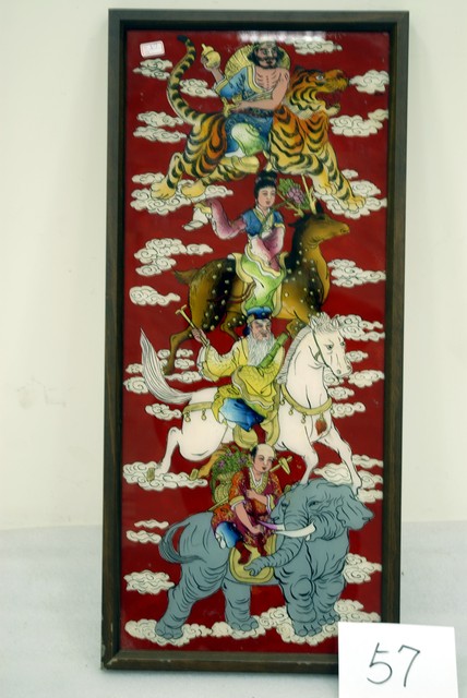 八仙玻璃畫神明綵 (共4張)