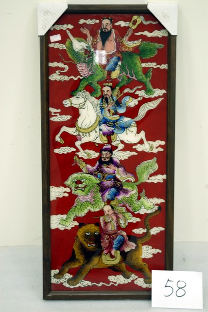 八仙玻璃畫神明綵 (共4張)