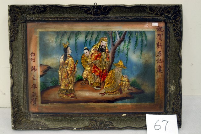 姜太公遇文王玻璃畫 (共4張)