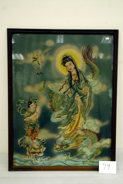 騎龍觀音玻璃畫神明彩 (共4張)