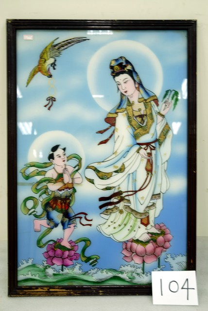 觀音玻璃畫神明彩 (共4張)