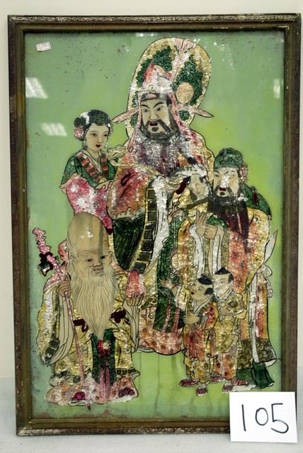 福祿壽玻璃畫神明彩 (共4張)