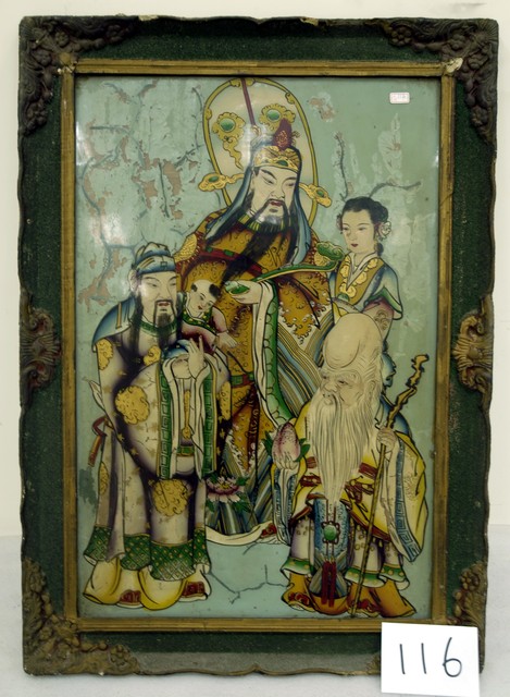 福祿壽玻璃畫神明彩 (共4張)