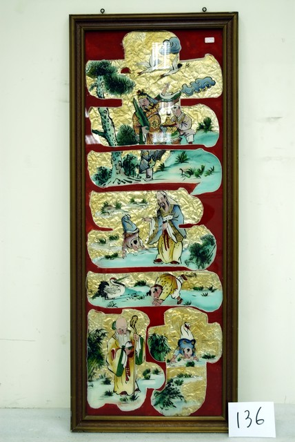 福祿壽玻璃畫神明彩 (共4張)