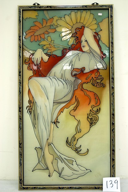 新藝術風格四季之夏玻璃畫 (共4張)