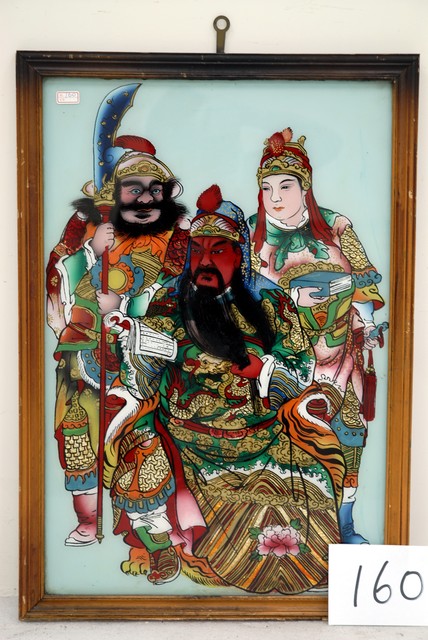 關聖帝君玻璃畫神明彩 (共4張)