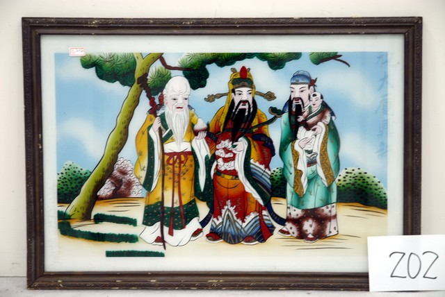 福祿壽玻璃畫神明彩 (共4張)