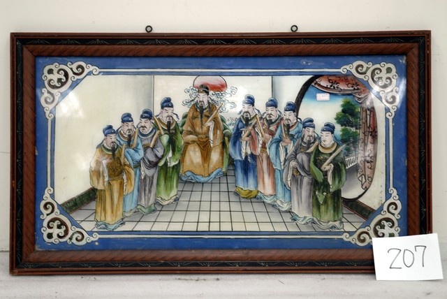 文官上朝玻璃畫 (共4張)