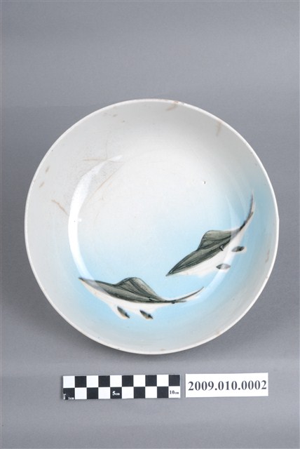 噴釉彩繪雙魚紋碗公 (共4張)