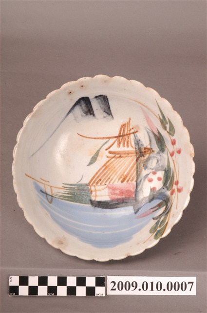 彩繪山水紋碗公 (共4張)