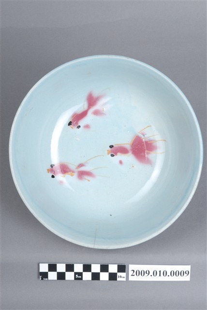 噴釉金魚紋碗公 (共4張)