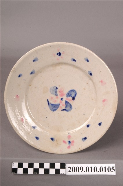 臺灣鶯歌產花卉紋盤 (共4張)