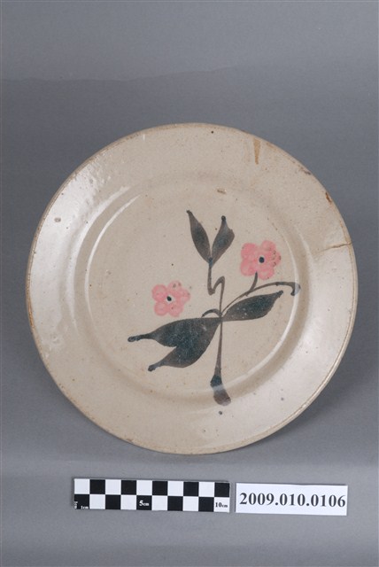 臺灣鶯歌產花卉紋盤 (共4張)