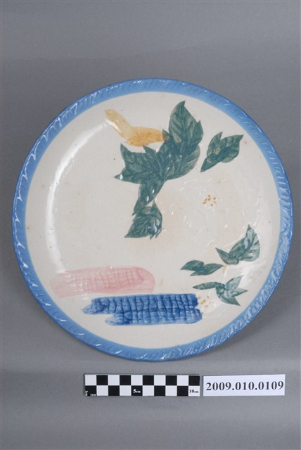 臺灣鶯歌產花卉紋盤 (共4張)