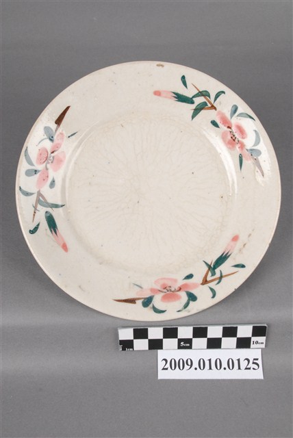 彩繪花卉紋圓盤 (共4張)