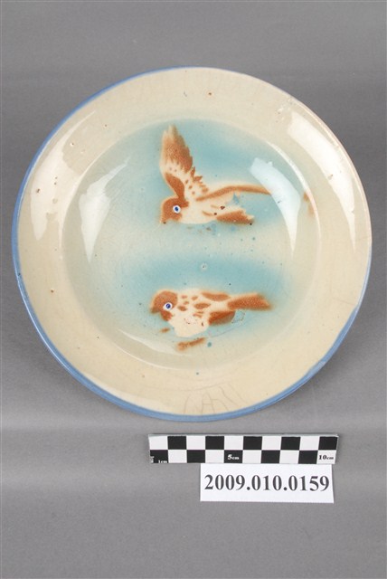 臺灣鶯歌產雙鵲紋盤 (共4張)