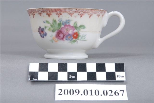 轉印花卉紋紅茶杯 (共12張)