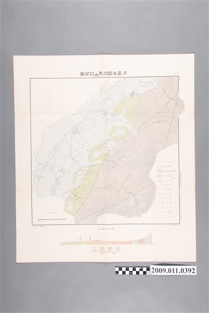 臺灣總督府殖產局出版〈一萬五千分一月眉油田地形及地質圖〉 (共2張)